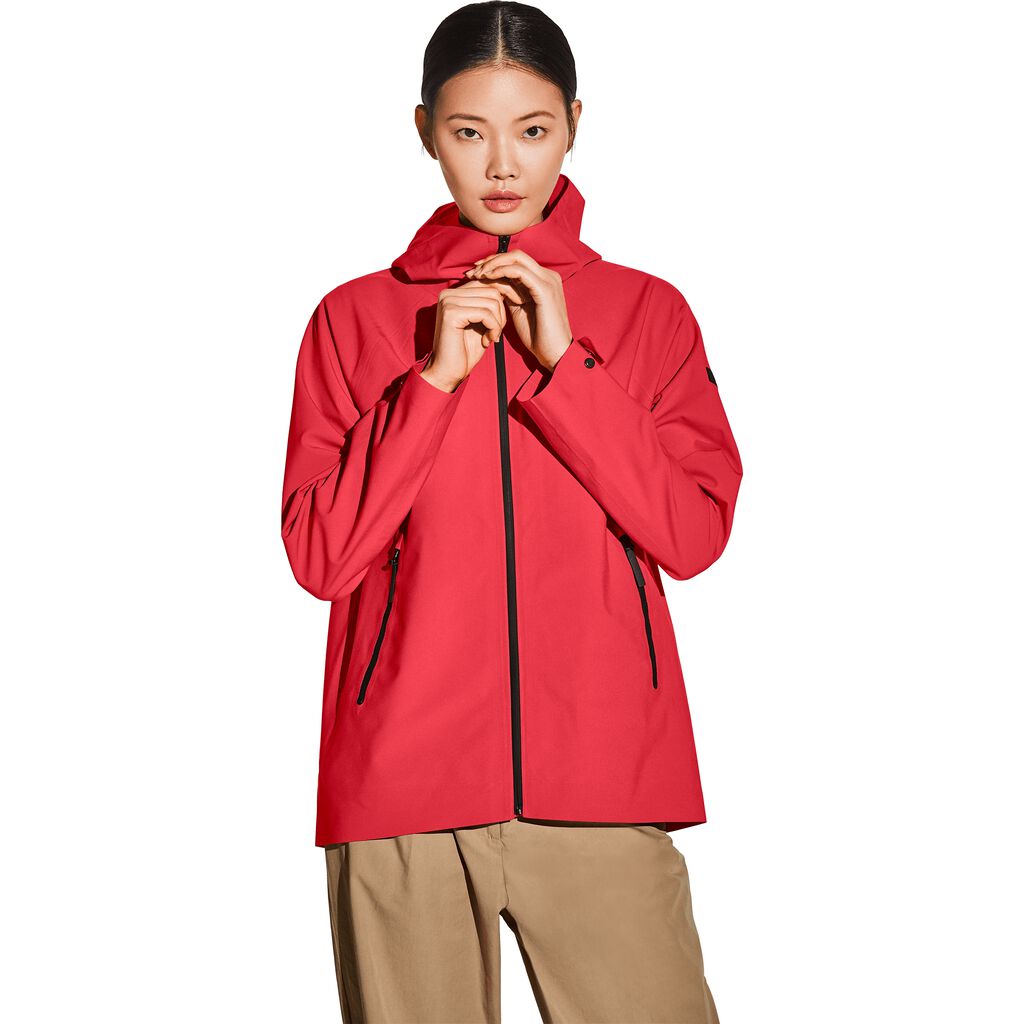 Jack Wolfskin STORMSHELL Vestes Femme Rouge - TNCFOEK-12